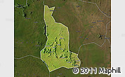 Satellite Map of Labwor, darken
