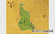 Satellite Map of Labwor, physical outside
