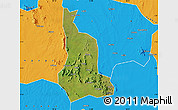 Satellite Map of Labwor, political outside
