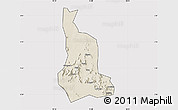 Shaded Relief Map of Labwor, cropped outside