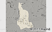 Shaded Relief Map of Labwor, darken, semi-desaturated