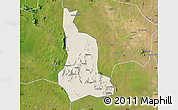 Shaded Relief Map of Labwor, satellite outside