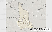 Shaded Relief Map of Labwor, semi-desaturated