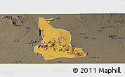 Physical Panoramic Map of Labwor, darken, semi-desaturated