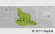 Satellite Panoramic Map of Labwor, lighten, desaturated