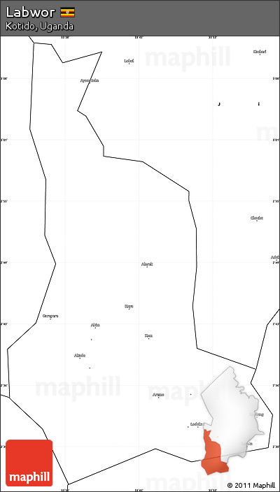 Blank Simple Map of Labwor