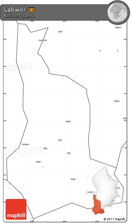 Blank Simple Map of Labwor