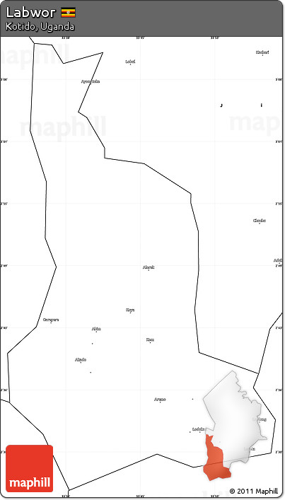 Blank Simple Map of Labwor