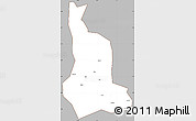 Gray Simple Map of Labwor, cropped outside