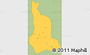 Savanna Style Simple Map of Labwor, cropped outside
