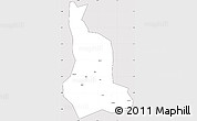 Silver Style Simple Map of Labwor, cropped outside