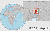 Gray Location Map of Kotido