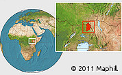 Satellite Location Map of Kotido
