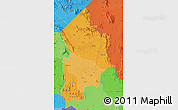 Political Shades Map of Kotido