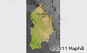 Satellite Map of Kotido, darken, desaturated
