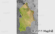 Satellite Map of Kotido, desaturated