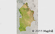 Satellite Map of Kotido, lighten, semi-desaturated