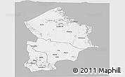 Gray Panoramic Map of Kotido, single color outside
