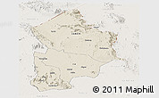 Shaded Relief Panoramic Map of Kotido, lighten