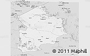 Silver Style Panoramic Map of Kotido