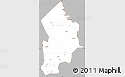 Gray Simple Map of Kotido, cropped outside