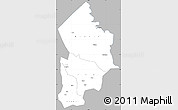 Gray Simple Map of Kotido, single color outside