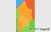 Political Shades Simple Map of Kotido