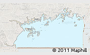 Shaded Relief 3D Map of Lake Victoria, lighten