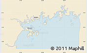 Classic Style Map of Lake Victoria, single color outside