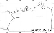 Blank Simple Map of Lake Victoria, cropped outside