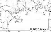 Blank Simple Map of Lake Victoria, no labels