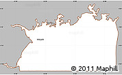 Gray Simple Map of Lake Victoria, cropped outside