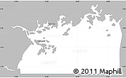 Gray Simple Map of Lake Victoria, single color outside
