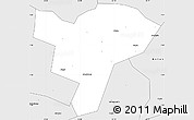 Silver Style Simple Map of Dokolo