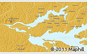 Physical 3D Map of Kioga
