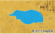 Political 3D Map of Otuke, physical outside