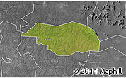 Satellite 3D Map of Otuke, desaturated