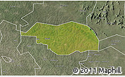 Satellite 3D Map of Otuke, semi-desaturated