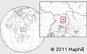 Blank Location Map of Otuke
