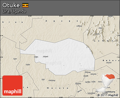 Classic Style Map of Otuke
