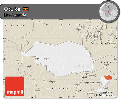 Classic Style Map of Otuke