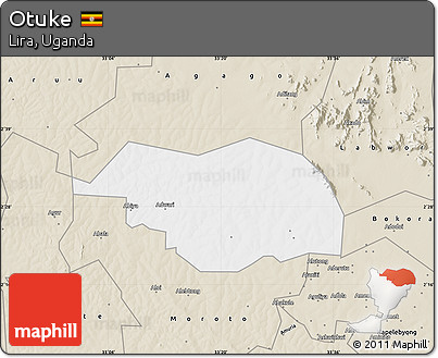 Classic Style Map of Otuke