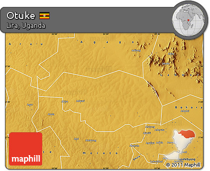 Physical Map of Otuke