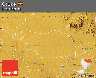 Physical Map of Otuke