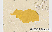 Physical Map of Otuke, lighten