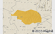 Physical Map of Otuke, shaded relief outside