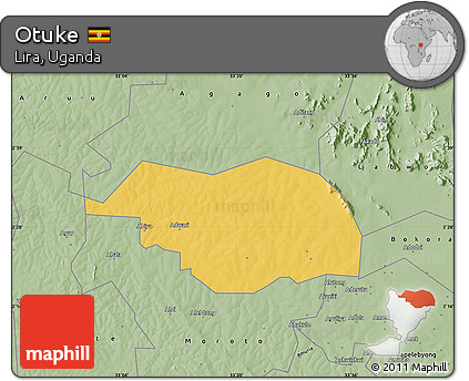 Savanna Style Map of Otuke