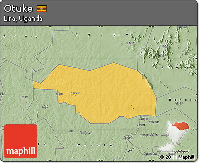 Savanna Style Map of Otuke