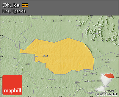 Savanna Style Map of Otuke