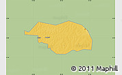 Savanna Style Map of Otuke, single color outside